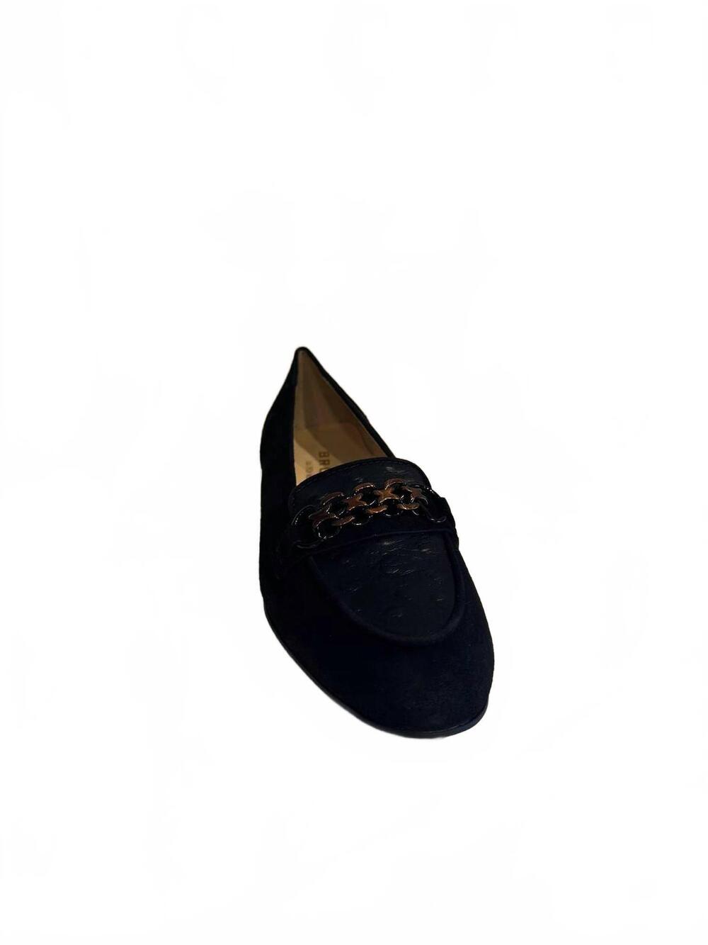 NEW BRUNATE women's chainlink loafer in black